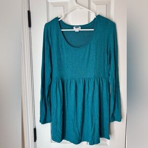 Old Navy Maternity Plush-Knit Peplum-Hem Top- Medium